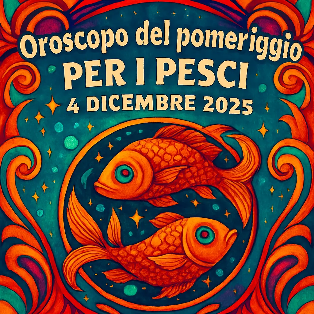 Oroscopo del pomeriggio per i Pesci – 4 dicembre 2025