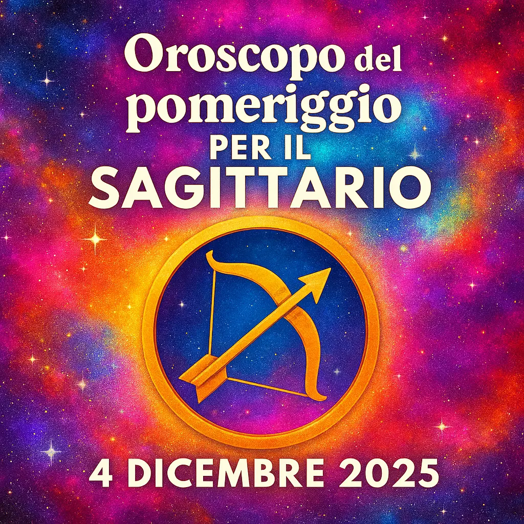 Oroscopo del pomeriggio per il Sagittario – 4 dicembre 2025