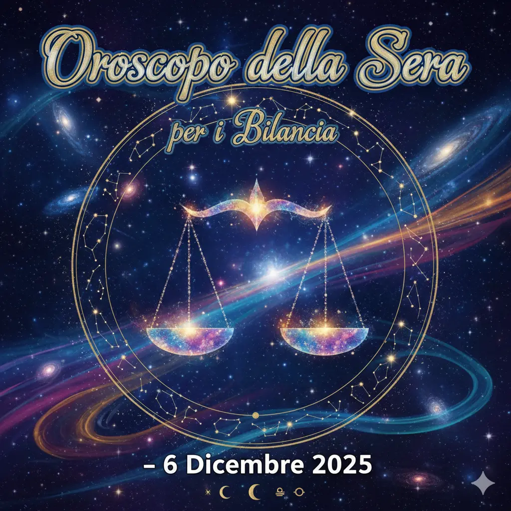 Oroscopo della Sera per i Bilancia – 6 Dicembre 2025
