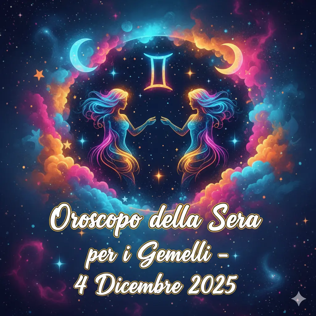 Oroscopo della Sera per i Gemelli – 4 Dicembre 2025