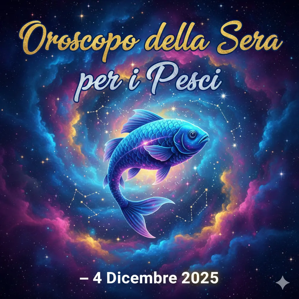 Oroscopo della Sera per i Pesci – 4 Dicembre 2025