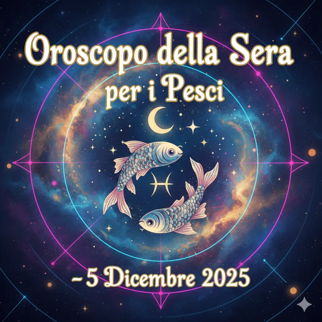 Oroscopo della Sera per i Pesci – 5 Dicembre 2025