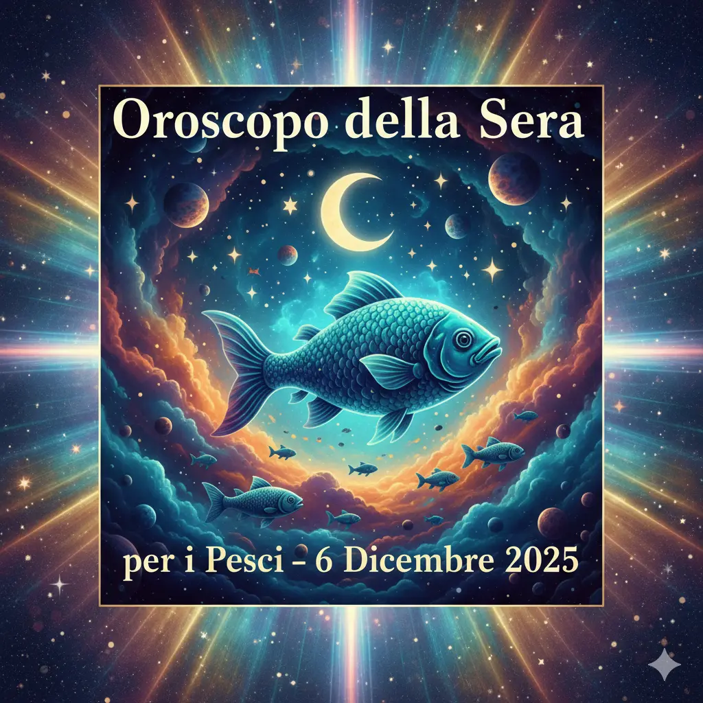 Oroscopo della Sera per i Pesci – 6 Dicembre 2025