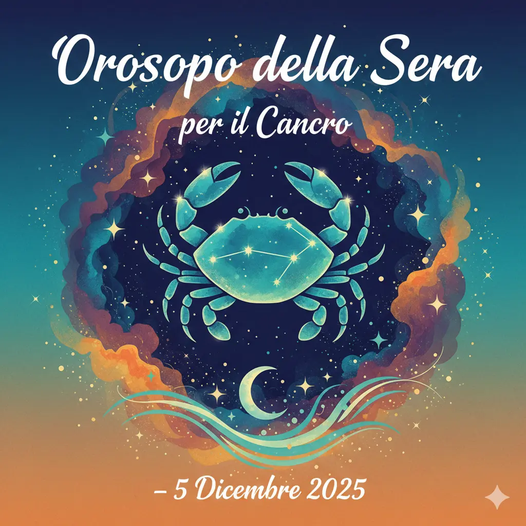 Oroscopo della Sera per il Cancro – 5 Dicembre 2025