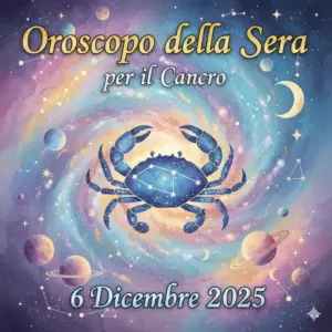 Oroscopo della Sera per il Cancro – 6 Dicembre 2025