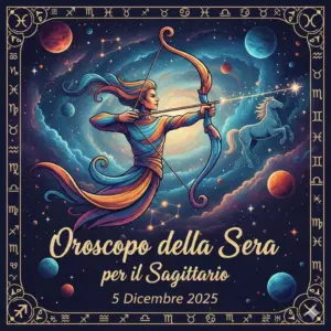 Oroscopo della Sera per il Sagittario – 5 Dicembre 2025