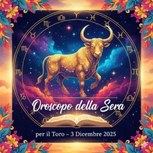 Oroscopo della Sera per il Toro – 3 Dicembre 2025