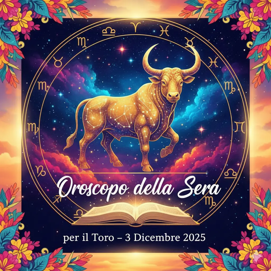 Oroscopo della Sera per il Toro – 3 Dicembre 2025