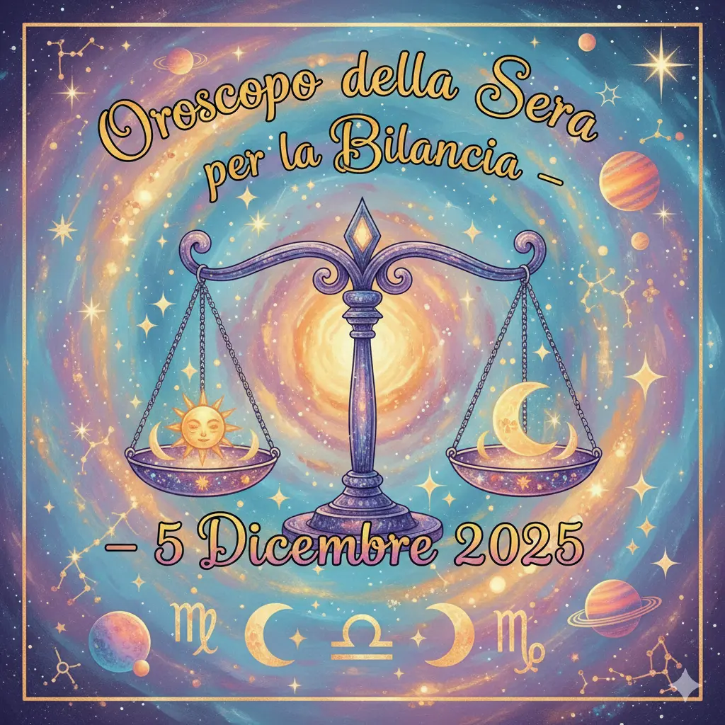 Oroscopo della Sera per la Bilancia – 5 Dicembre 2025
