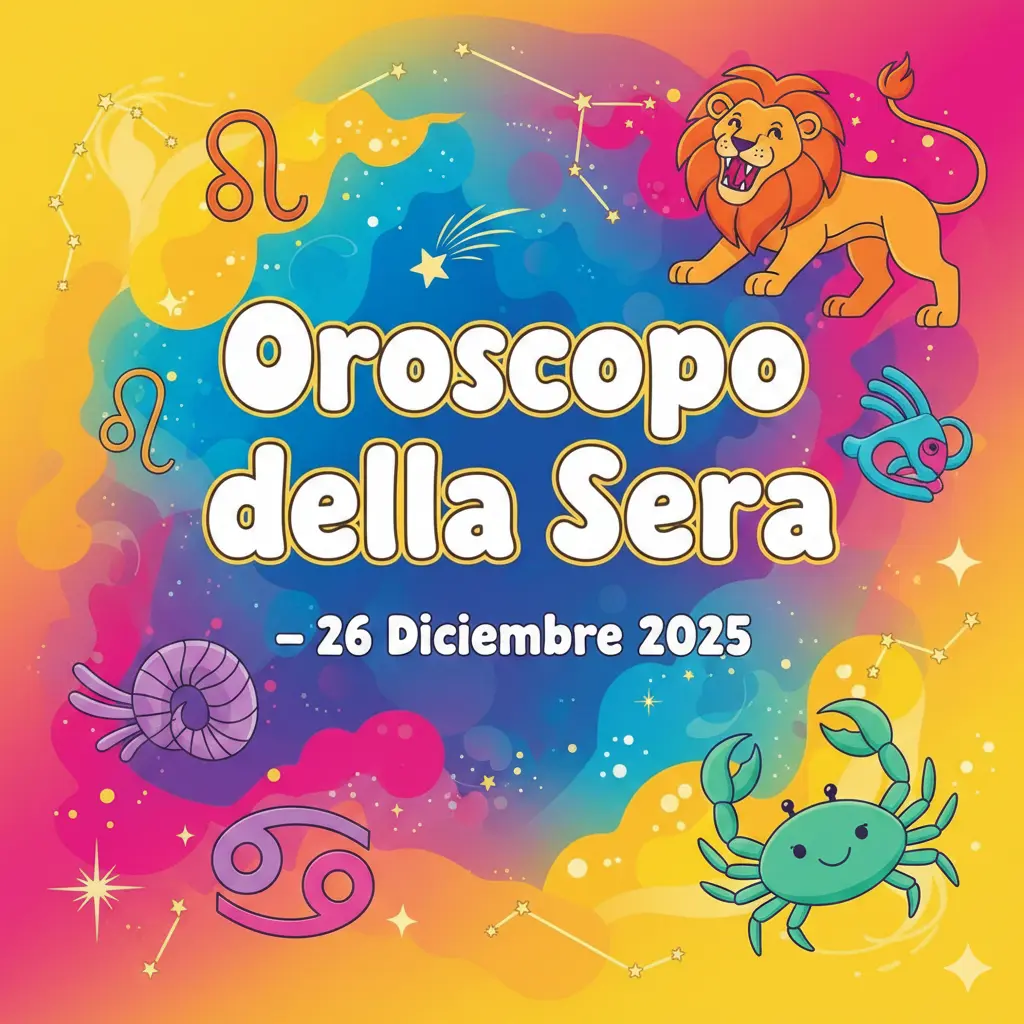 Oroscopo della Sera – 26 Dicembre 2025