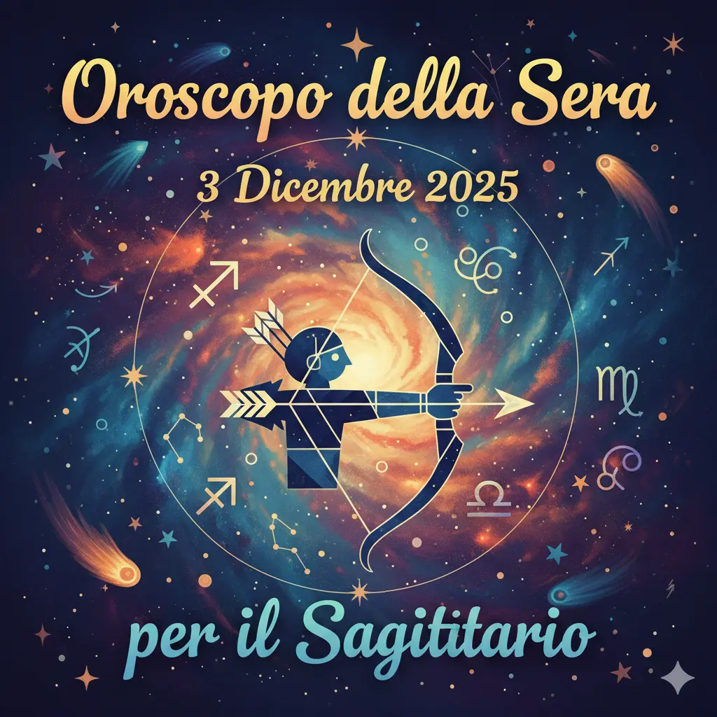 Oroscopo della Sera – 3 Dicembre 2025 per il Sagittario
