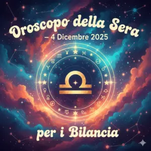 Oroscopo della Sera – 4 Dicembre 2025 per i Bilancia