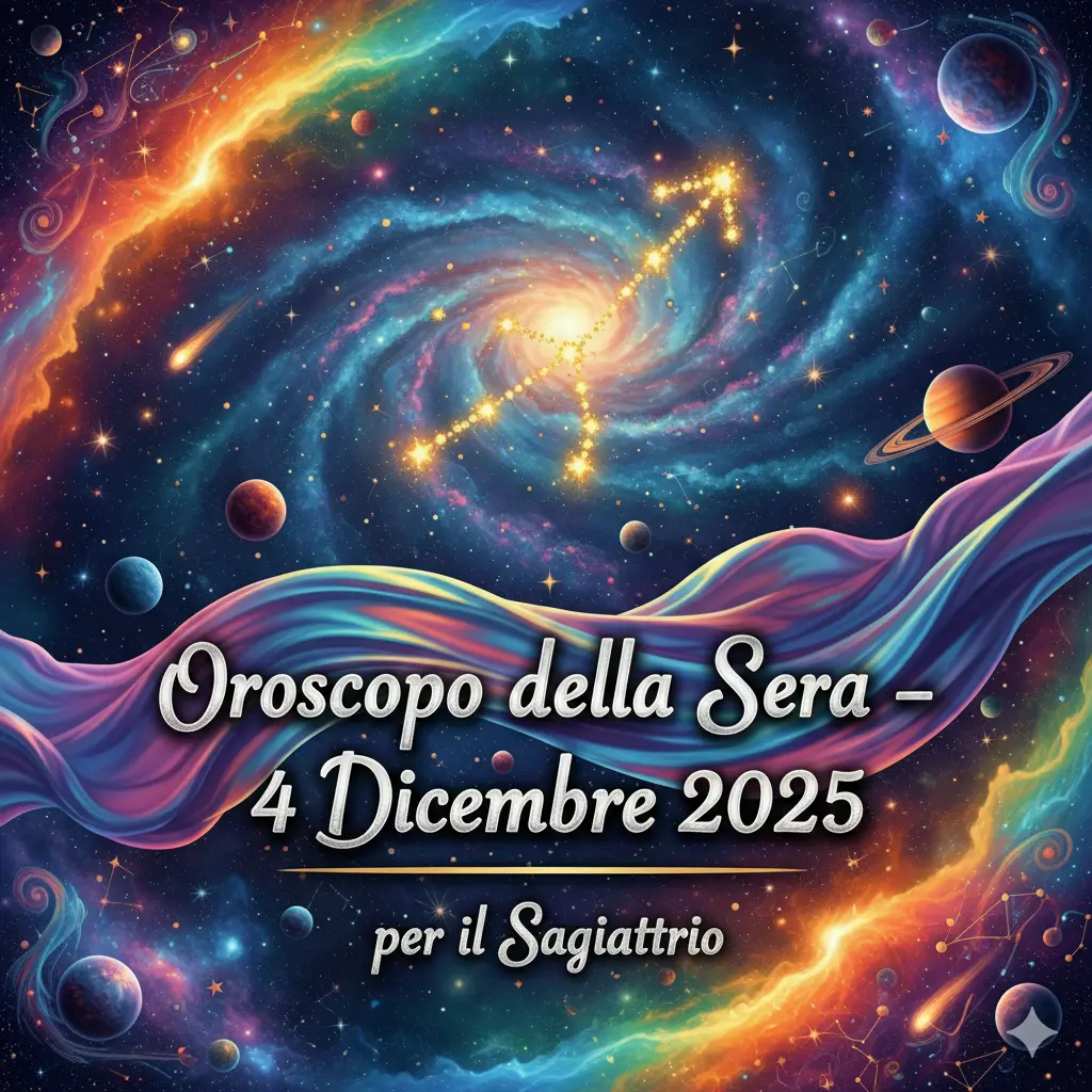 Oroscopo della Sera – 4 Dicembre 2025 per il Sagittario