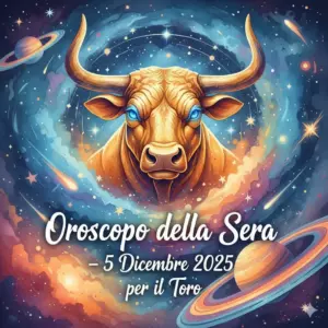 Oroscopo della Sera – 5 Dicembre 2025 per il Toro