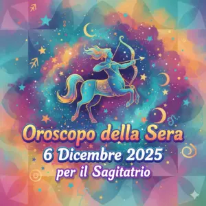 Oroscopo della Sera – 6 Dicembre 2025 per il Sagittario