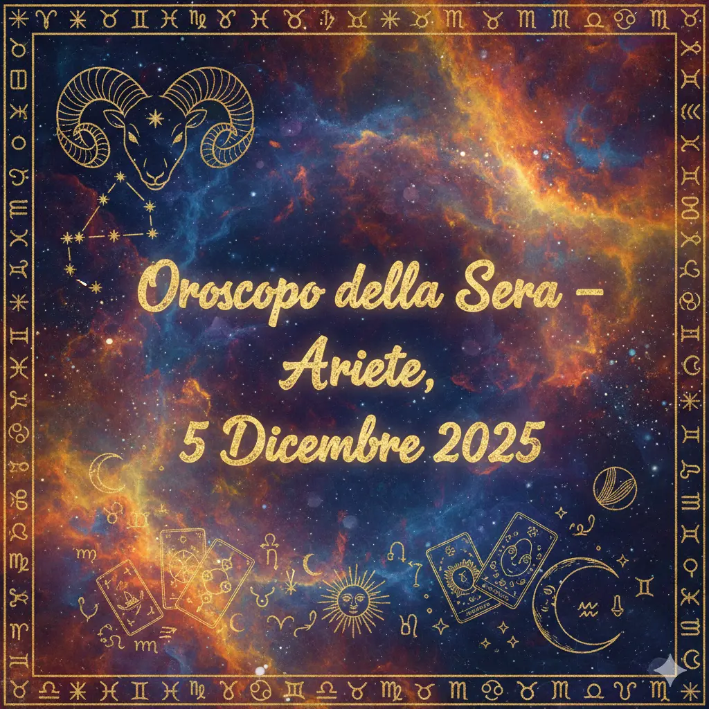 Oroscopo della Sera – Ariete, 5 Dicembre 2025