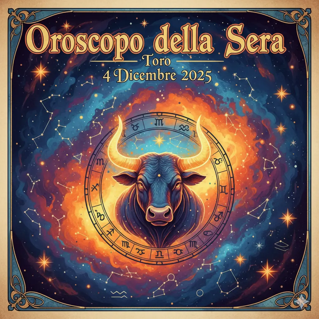 Oroscopo della Sera – Toro, 4 Dicembre 2025