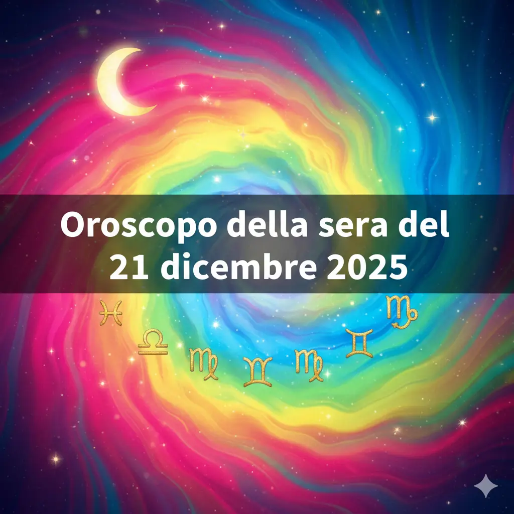 Oroscopo della sera del 21 dicembre 2025