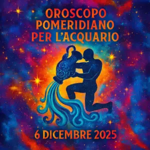 Oroscopo pomeridiano per l’Acquario – 6 dicembre 2025