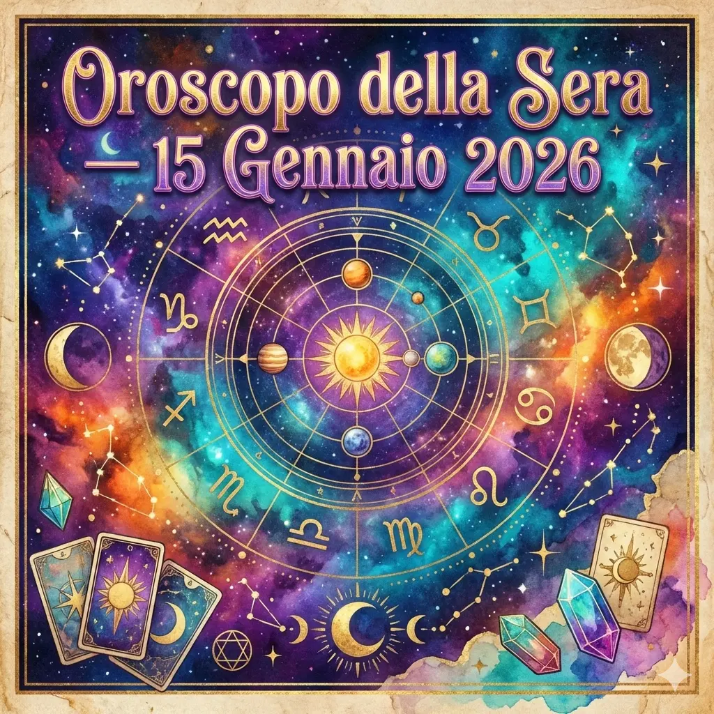 Oroscopo della Sera — 15 Gennaio 2026