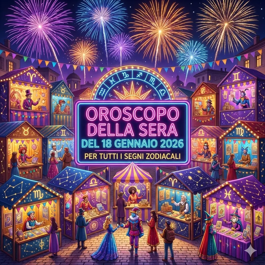 Oroscopo della sera del 18 gennaio 2026 per tutti i segni zodiacali