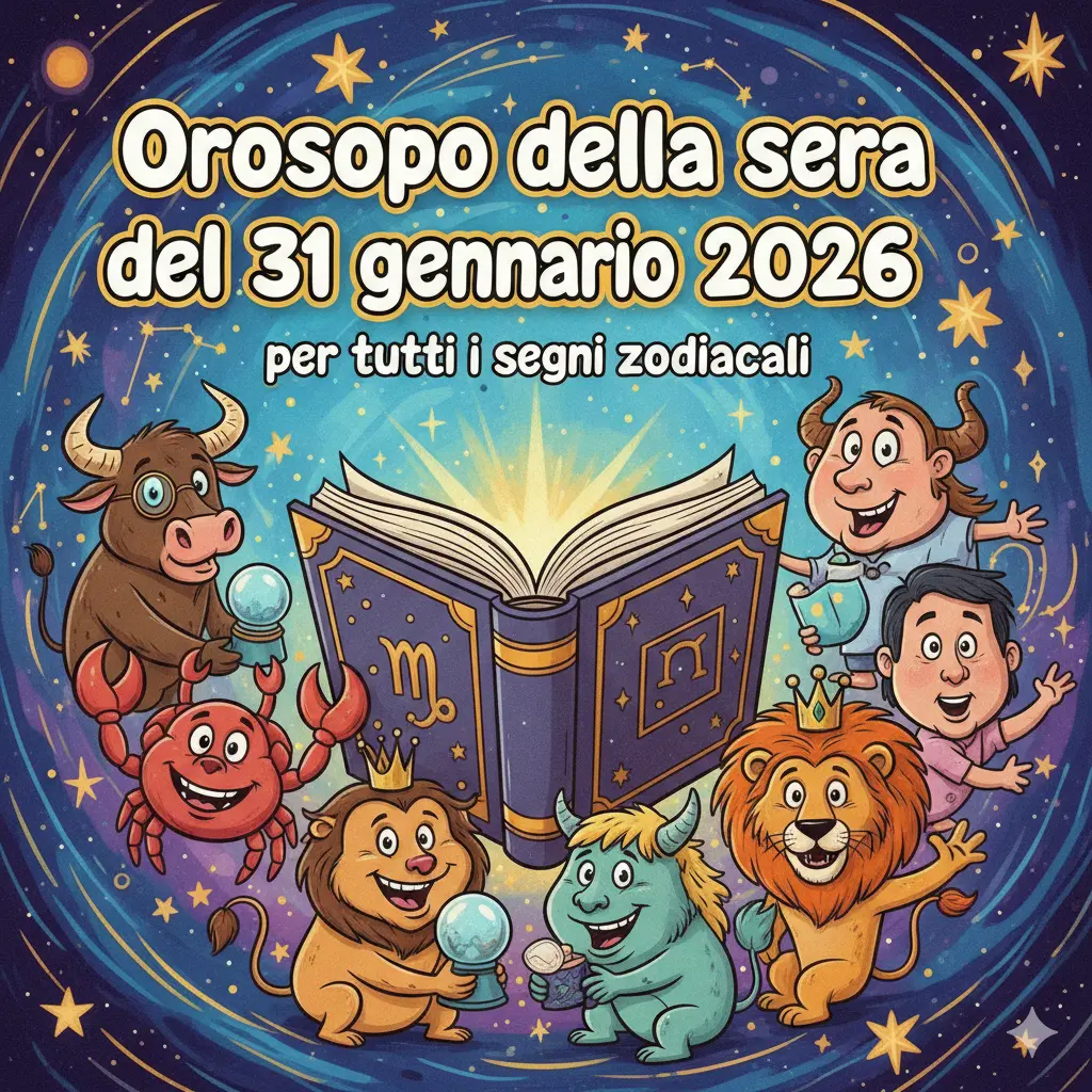 Oroscopo della sera del 31 gennaio 2026 per tutti i segni zodiacali