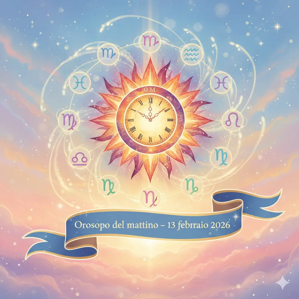 Oroscopo del mattino – 13 febbraio 2026