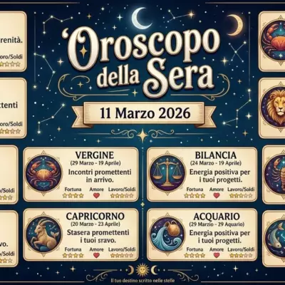 Oroscopo della Sera – 11 Marzo 2026